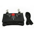 thumbnail image 3 of Crossbody Floral Embroidery Red Rose Hip Bag Belt Clipon Purse for Women by Juzar Tapal Collection, 3 of 4