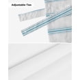 thumbnail image 7 of Fsddascl Blue Striped Tie Up Valance Curtains for Windows, Kitchen Curtains Window Treatments, Blue White Stripes Farmhouse Short Window Shades Valances for Bedroom Bathroom Cafe 42"x18", 7 of 7