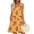 thumbnail image 1 of Ovzne Robes d'Été pour Femmes Robe Décontractée Ample d'Été Imprimée Sans Manches Col en V Ensemble Haut/chemise Robe Imprimée en Liquidation, 1 of 6