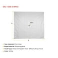 thumbnail image 6 of 2 Pack 5' x 5' White Drain Tarp - Vinyl Coated Material Ceiling Roof Leak Diverter Waterproof Tarp with Heavy Duty Grommets in Each Corner - Easy Hanging and Reusable, 6 of 17