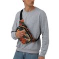 thumbnail image 5 of Zufioo Gigantic Skull In Clouds Print Square Double Layer Waist Bag, Durable & Stylish Fanny Pack with Zippered Pockets and Adjustable Strap for Outdoor & Daily, 5 of 6