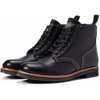 Polo Ralph Lauren Mens Brown Leather Lace-Up Boots, Traction  display picture 1