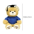 thumbnail image 3 of 7.1in Graduation Doctor Bear Plush Toy, Mini Teddy Stuffed Animal in Cap, Gown and Scroll, Soft Plush Doll Ideal for Graduation Gifts, School Souvenirs, Students, Teachers, Office Home Decoration, 3 of 7