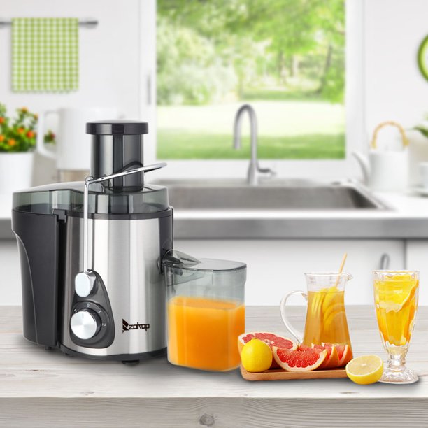 Topcobe Electric Juicer, Stainless Steel Citrus Juicer with Three Speed