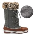 thumbnail image 3 of Dream Pairs Botas de nieve cálidas de invierno para mujer Botas de nieve informales impermeables a media pantorrilla para exteriores RIVER_1 Dream Pairs MAINE, 3 of 5