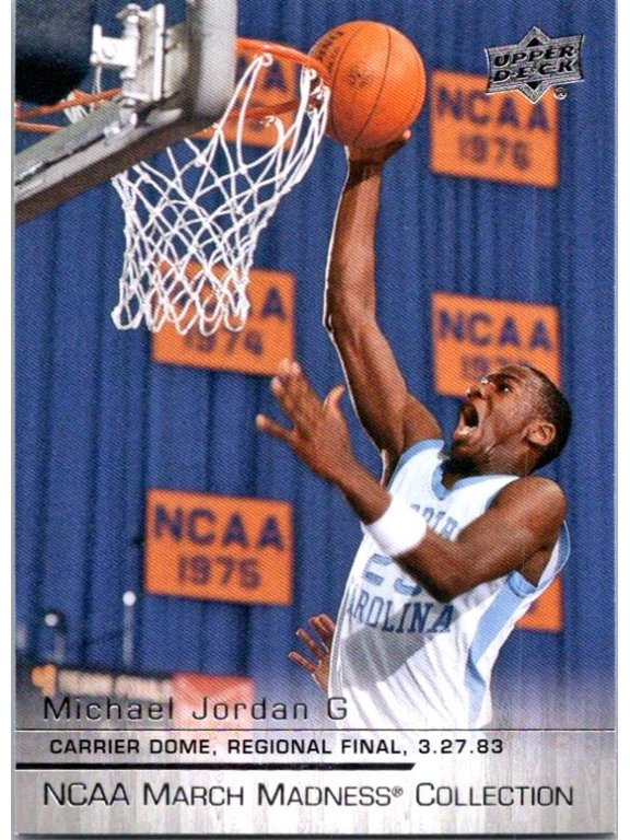 2014-15 NCAA MARCH MADNESS COLLECTION #MJ-2 MICHAEL JORDAN NORTH CAROLINA TARHEELS CARRIER DOME REGIONAL FINALS 3.27.83