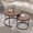 Walnut, variant on 23.6/15.7 Inch Round Nesting Coffee Table Set of 2, Round Coffee Table for Living Room, Space Saving Nesting Tables with Faux Marble Top