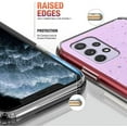 thumbnail image 3 of Compatible with Samsung A33 5G Case Clear Glitter Sparkly Cases Shockproof Samsung Galaxy A33 5G Phone Case Silicone Cute Slim Protective Case (Samsung A33 5G, Purple), 3 of 13