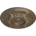 thumbnail image 3 of Ekena Millwork 19"OD x 1 1/2"P Granada Ceiling Medallion (Fits Canopies up to 7 1/8"), Hand-Painted Warm Silver, 3 of 7