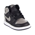 thumbnail image 2 of Jordan 1 Retro High OG Toddler's Shoes Black/Medium Grey/White aq2665-013, 2 of 6