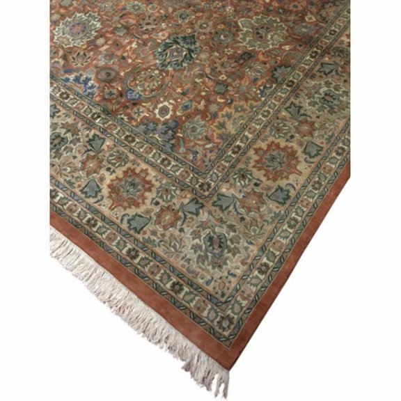 Noori Rug Wali Kevser Hand Knotted Wool Copper Area Rug