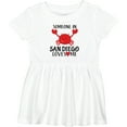 thumbnail image 3 of Inktastic Someone in San Diego Loves Me Girls Baby Dress, 3 of 5