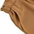 thumbnail image 5 of Amazhiyu Women's Wide Leg Summer Casual Shorts Ruffle Belted Elastic Waist Tie Knot with Pockets, 5 of 7