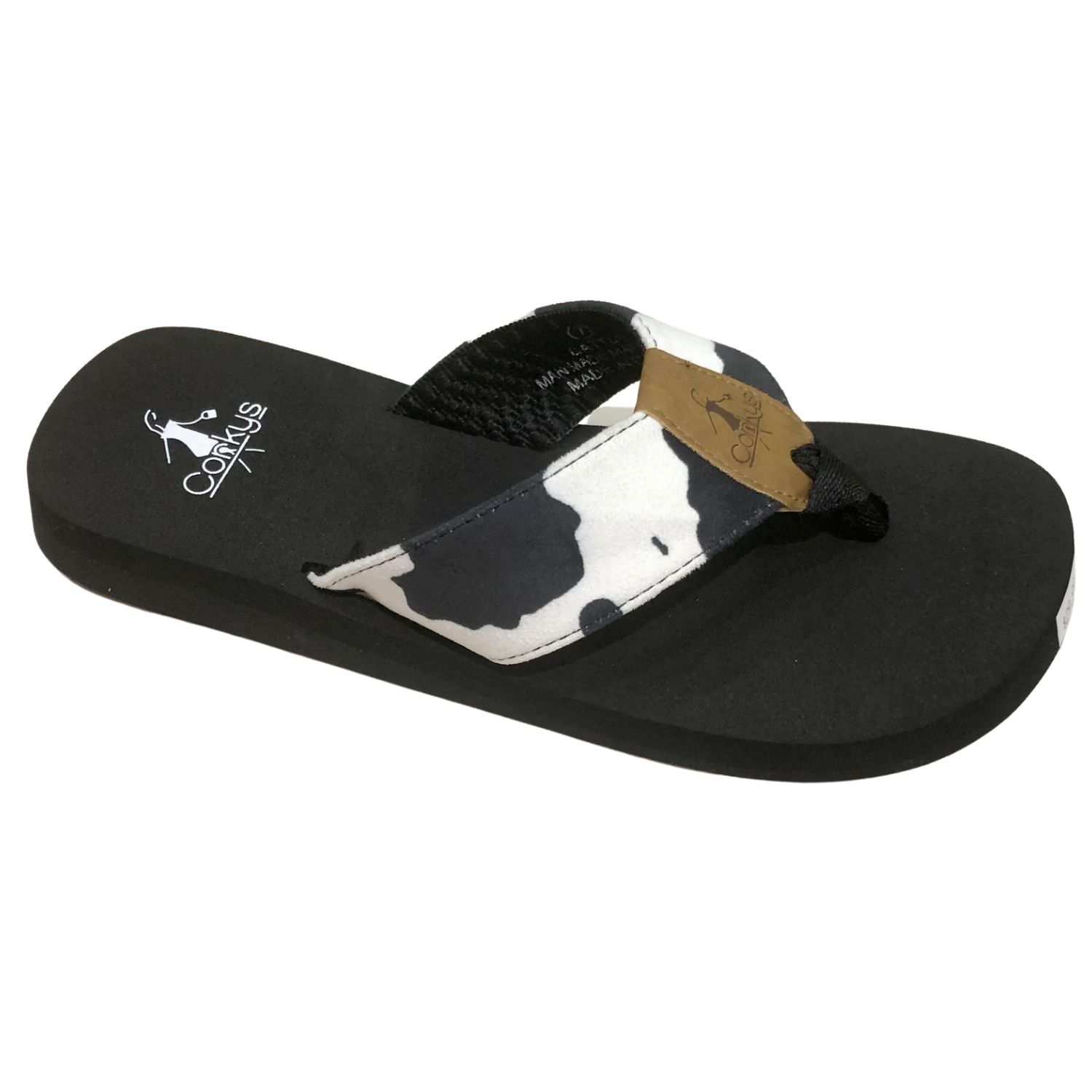 8Corkys Black Cattle Flip Flops Size 10 - Walmart.com