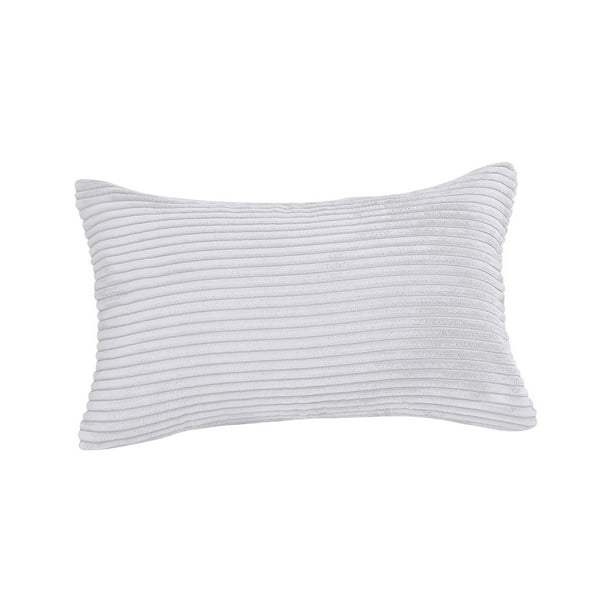 Paquete de 2 fundas de almohada de pana, funda de almohada rectangular para sofá, dormitorio, sofá de 12x20 pulgadas