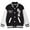 Black, variant on WOYY Girls Baseball Jacket Letter Print Sports Varsity Sweatshirt, Sizes 18-24M