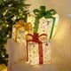thumbnail image 4 of Adornos navideños, cajas navideñas iluminadas con control remoto, juego de 3 luces LED para decoración de exteriores, cajas navideñas para exteriores, cajas decorativas para exteriores., 4 of 9