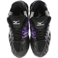 thumbnail image 2 of Mizuno Wave Tornado X Volleyball Shoe - 7.5M - Black / White / Purple, 2 of 3