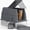 Dark gray, variant on XL Extra Large Stainless Steel Litter Box with Lid, Metal Cat Litter Boxes for Big Cats Enclosed, Metal Litter Box with Litter Scoop Set, Non-Sticky, Anti-Urine Leakage, 24"*16"*18", Dark Gray