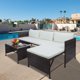 thumbnail image 1 of Zimtown Juego de Mimbre para Muebles de Exterior de Mimbre para Patio de 3pzas con Sillas de Dos Plazas Acolchadas, 1 of 7