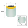 thumbnail image 5 of Zenport FS802 Protective Face Shield with Removable Clear Screen, Clear/Yellow - 3 Pack, 5 of 5