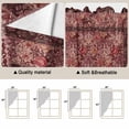 thumbnail image 5 of Red Boho Swag Valances for Windows 2 Pack, Kitchen Window Curtains 36 Inch Length, Vintage Ethnic Tribe Abstract Art Floral Privacy Swag Curtains for Living Room/Bathroom with Rod Pocket 36"x36", 5 of 8