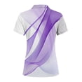 thumbnail image 6 of BXJX Womens Cotton Polo Shirts, Sports Collared V Neck Short Sleeve Summer Tops Multicolor Size 2XL, 6 of 7