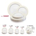 thumbnail image 6 of Smarty White Round Blossom Disposable Plastic Wedding Value Set (120 Guests), 6 of 6