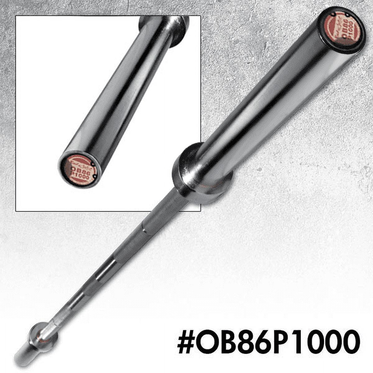 Body Solid OB86P1000 Premium Olympic Power Bar - Chrome