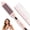 Pink, variant on Thermal Brush for Blowout Look, FLYZEMAA 1.5 inch Ionic Heated Round Brush Straightener, Dual Voltage Heated Curling Iron Brush with 3 Temp Settings, 30s Fast Heat, Anti-Scald Nylon Bristles, Black