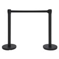 thumbnail image 1 of 6.6ft Carbon Steel Crowd Control Stanchions,  Retractable Belt Queue Stands for Commercial Crowd Management, 2/4/6 Pack, 1 of 6