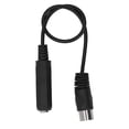 thumbnail image 3 of Adaptador de cable Midi de 6.35 mm de Mujer A 5 pinos, Adaptador de cable de Micrófono de Plástico de Plástico de 1 Pies de Largo Para Reproductores de DVD, 3 of 7