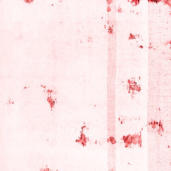 Ahgly Company Indoor Square Abstract Red Modern Area Rugs, 4' Square