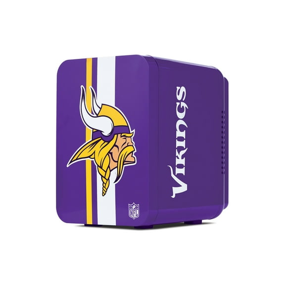 NFL Minnesota Vikings Mini Fridge, Purple, 4L, 6 Cans