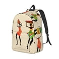 thumbnail image 2 of Balery African Women Vintage Canvas Backpack for Men and Women - Large Capacity, Durable Travel Laptop Bag for School, Work, Hiking, and Outdoor Activities, 2 of 7
