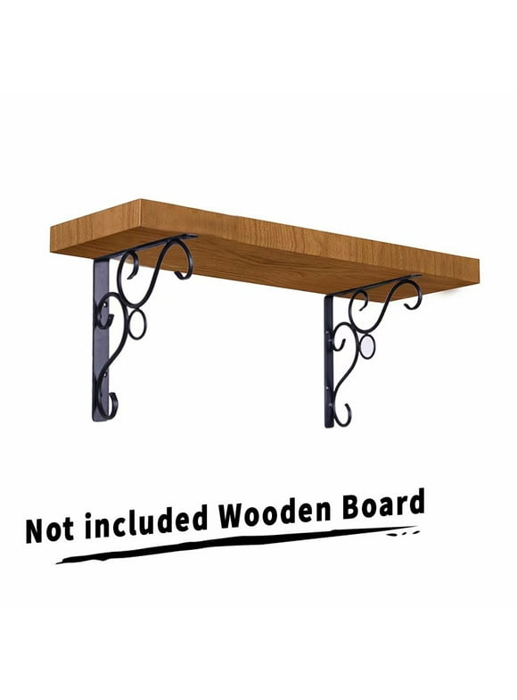 Floating Shelf Brackets in Wall Shelves