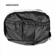 DALIX 12" Zippered Mini Two Tone Duffel Bag, Dark Green