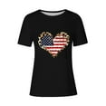 thumbnail image 4 of VKOYWKM Women's 4th of July T-Shirts American Flag Independence Day T Shirts Star Stripe Graphic Tees Crew Neck Loose Fit Short Sleeve Memorial Day Gifts T-Shirts, 4 of 4
