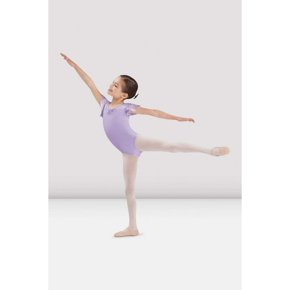 Girls Georgette Sequin Leotard, Purple