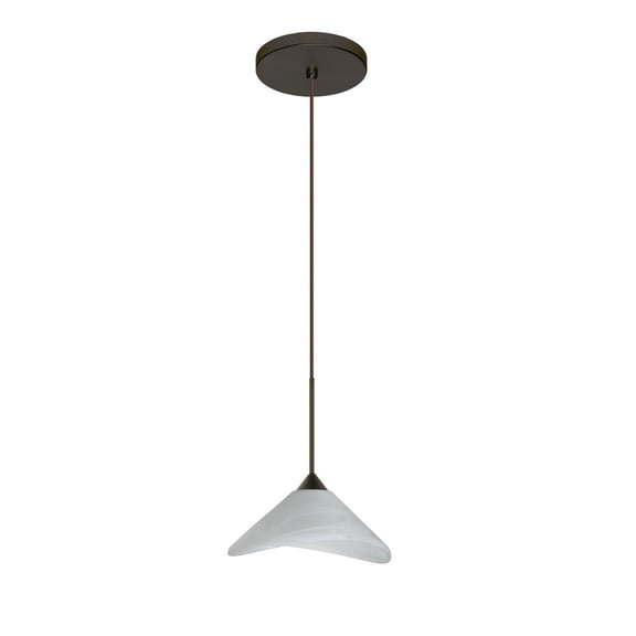 Besa Lighting - Hoppi-One Light Cord Pendant with Flat Canopy-5.5 Inches Wide by
