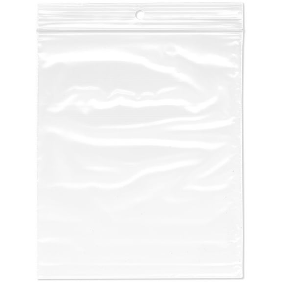 Plymor 5" x 6" (Pack of 200), 2 Mil with Hang-Hole Zipper Reclosable Plastic Bags