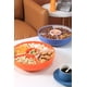 thumbnail image 2 of XKXKKE Platos para servir divididos con tapa, tazones para servir, bandeja multifuncional para refrigerios para frutas, nueces, dulces, galletas, verduras (azul), 2 of 3