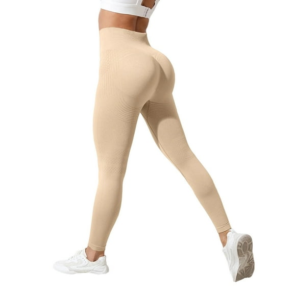 DHFJKG Yoga Pants Women With Side Pockets Sports Fitness High Waist Running Tight Pants Solid Color Gym Versatile Trousers