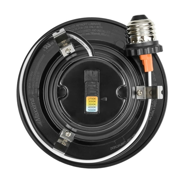 ▽@nd▽ Maxxima 4in. 5 CCT LED Downlight: 800 Lumens, E-26 Quick