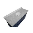 thumbnail image 4 of Bella 60" Single Bathroom Vanity with Royal Blue Cabinet and Carrara Marble Top, 4 of 5