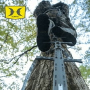 Hawk COMBAT Hang-On Hunting Tree Stand w/ Set of 3 Helium Climbing Sticks