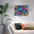 thumbnail image 2 of Fuzoiu Colorful Tropical Leaves Print Canvas Wall Decorative,Modern Artwork Picture Decor Painting,Living Room Bedroom Home Office,Framed Hangable Decorative Artwork Size 30x40, 2 of 6