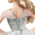 thumbnail image 5 of Barbie Signature 2021 Holiday Barbie Doll (12-Inch, Blonde Wavy Hair) In Silver Gown, 5 of 7