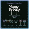 thumbnail image 2 of Decoración para tartas de cumpleaños con forma de ballena y mariposa, 2 of 2