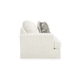 thumbnail image 2 of Benjara Henly 51 Inch Accent Chair, 1 Pillow, Oversized Loose Seat, White Polyester, 2 of 6